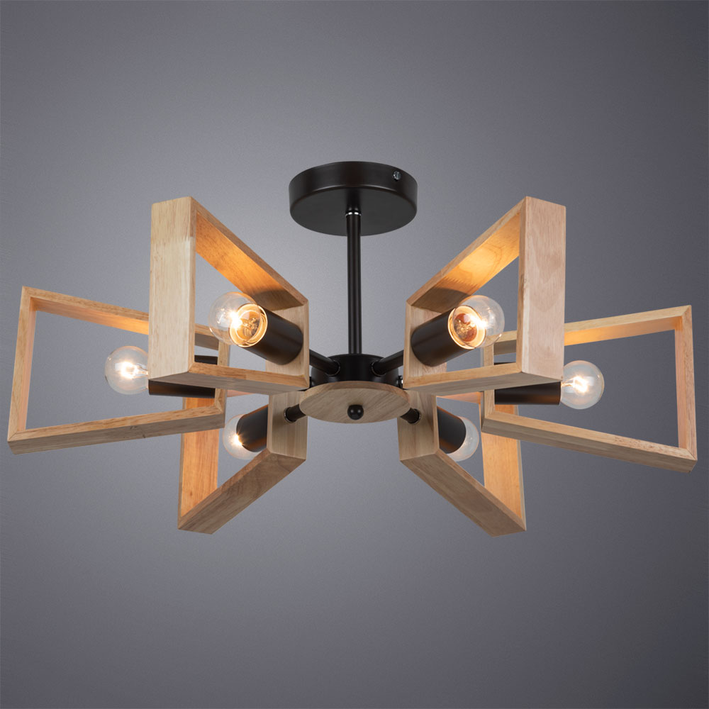 Люстра на штанге Arte Lamp Brussels A8030PL-6BK