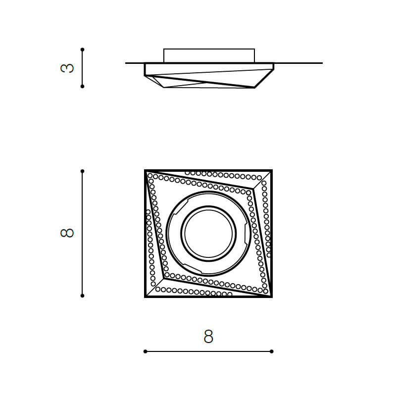 Встраиваемый светильник Azzardo Mira AZ1619