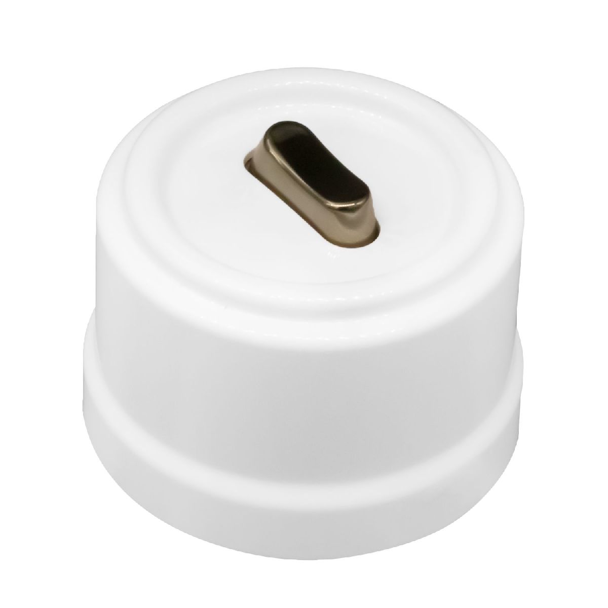 Выключатель одноклавишный Bironi Лизетта B1-220-21-B