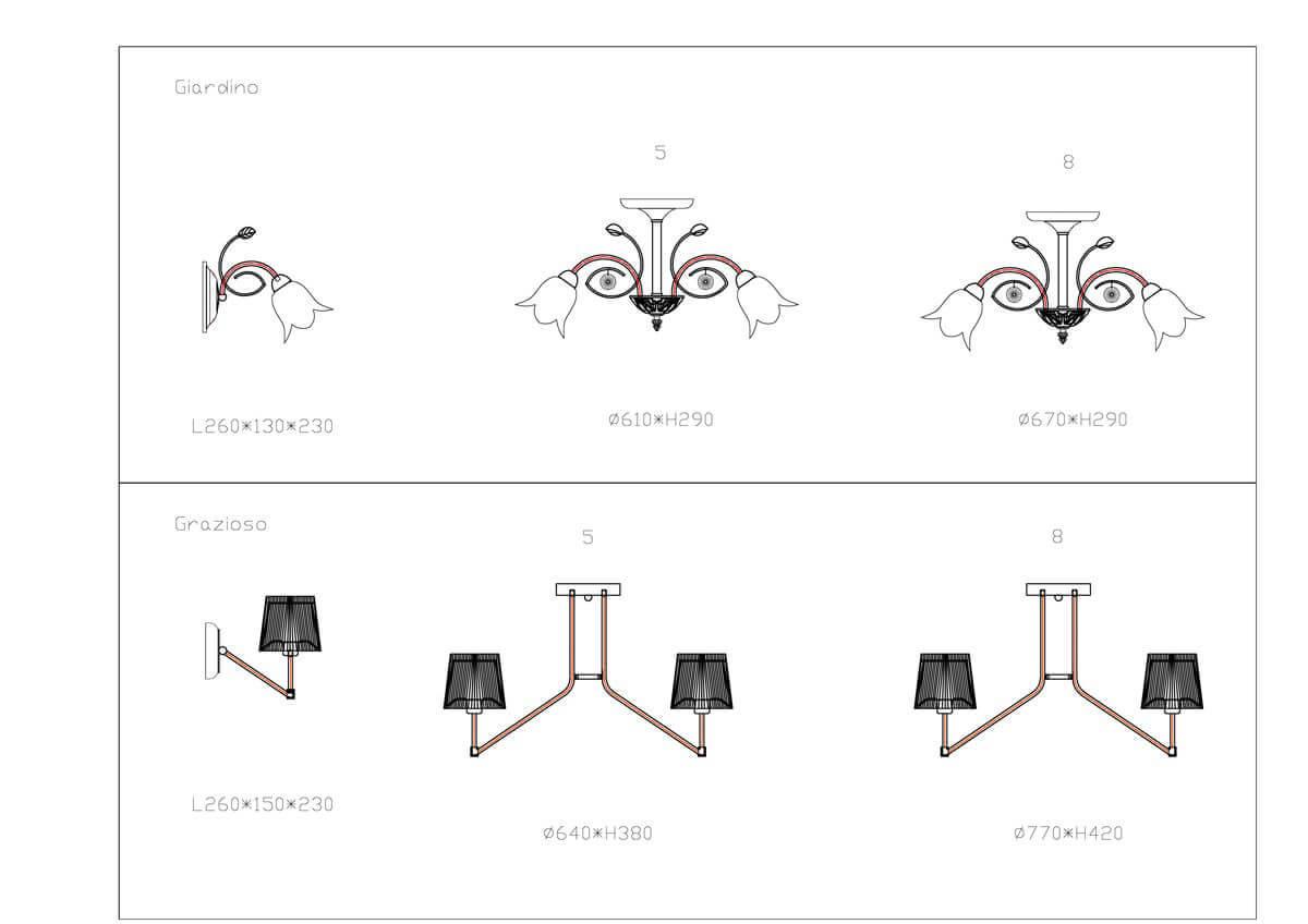 Потолочная люстра Rivoli Falco 3032-308 Б0037680