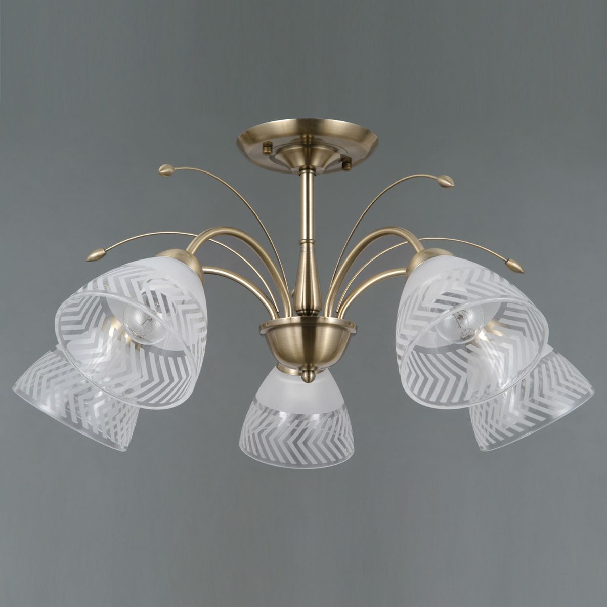 Люстра на штанге Illumico IL0594-5CSQ-25 AB AREZZO