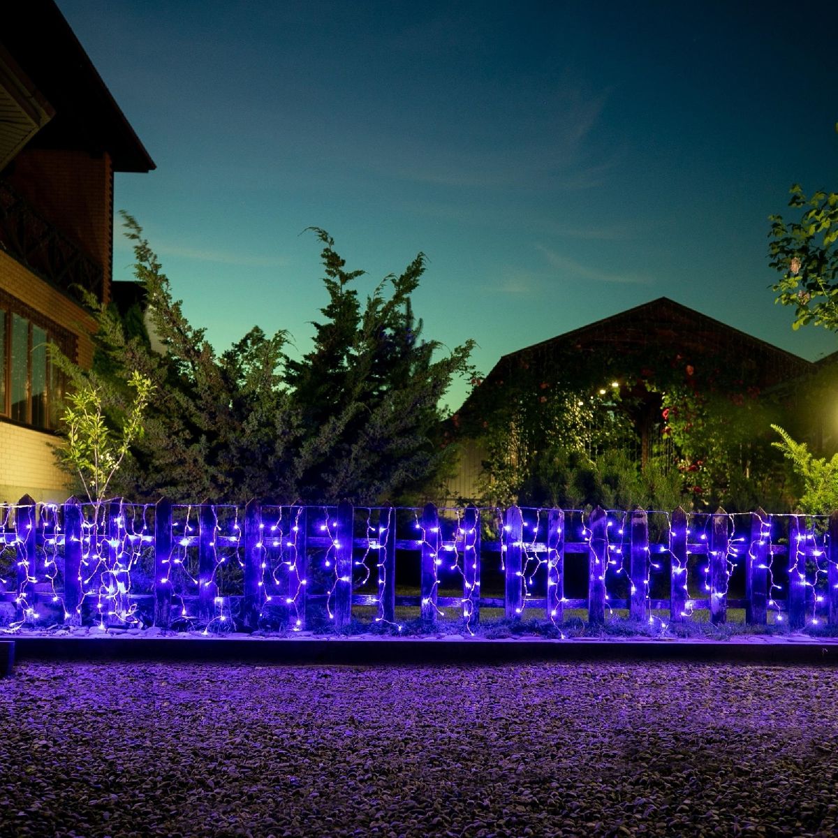 Уличная гирлянда Uniel ULD-B6007-200/STK BLUE IP44 UL-00010891