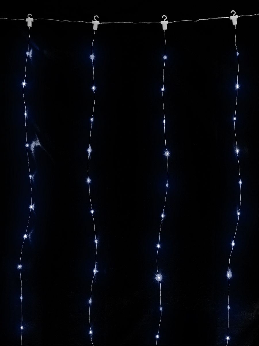 Светодиодная гирлянда TDM Electric Роса - занавес 5V белая 8 режимов SQ0361-0087