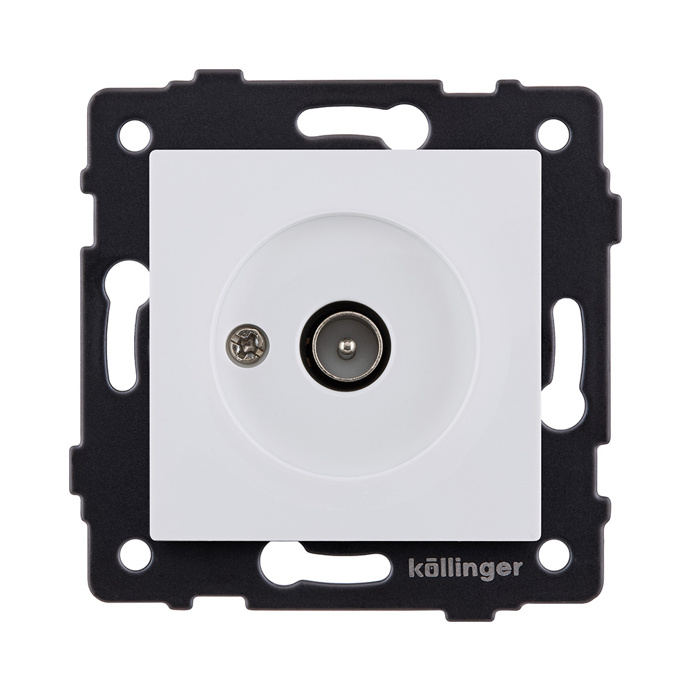 Розетка TV (папа), белый матовый Kollinger REA-007WM для Aspekt, Eleganz, Reflex