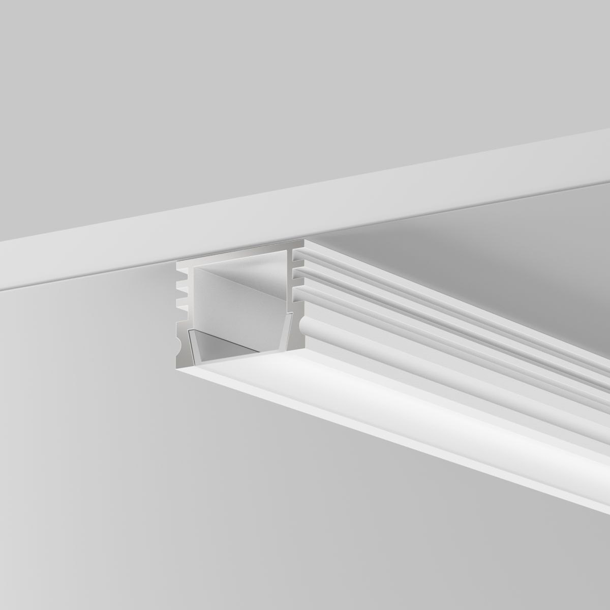 Алюминиевый профиль накладной 16x12 Maytoni Led Strip ALM-005-W-2M 631006