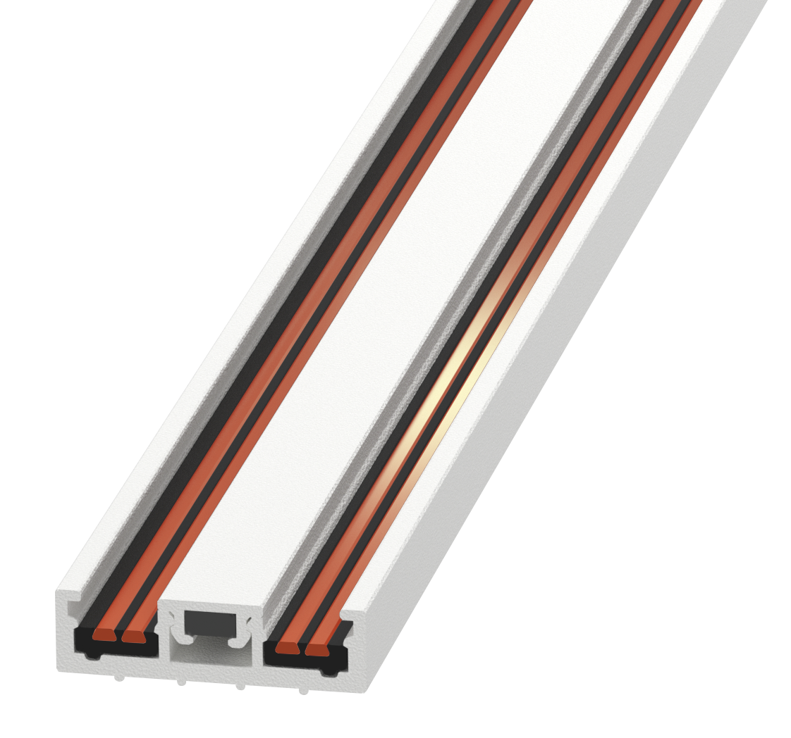 Ультратонкий накладной магнитный шинопровод iLedex Vision 4825-25/7-3000-WH