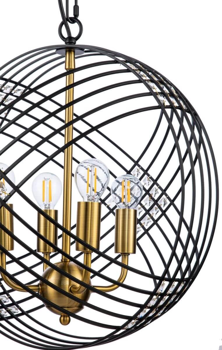 Подвесная люстра Indigo Fresco 10001/4P Black V000102