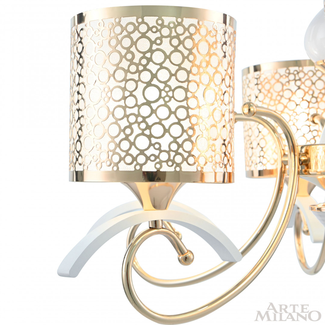 Подвесная люстра Arte Milano Florentia-9787 309787/6 Wh/Gd