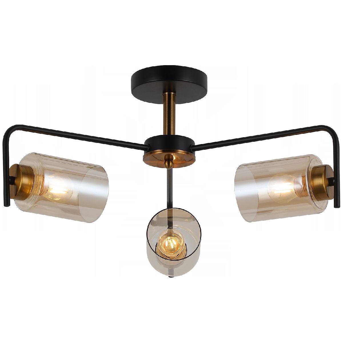 Люстра на штанге Illumico IL8248-3COU-79 BK GD