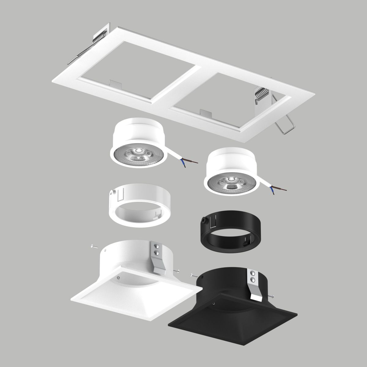 Встраиваемый светильник Lightstar Domino (214526+214506+214507+214006+214007) D5260607WBMOD