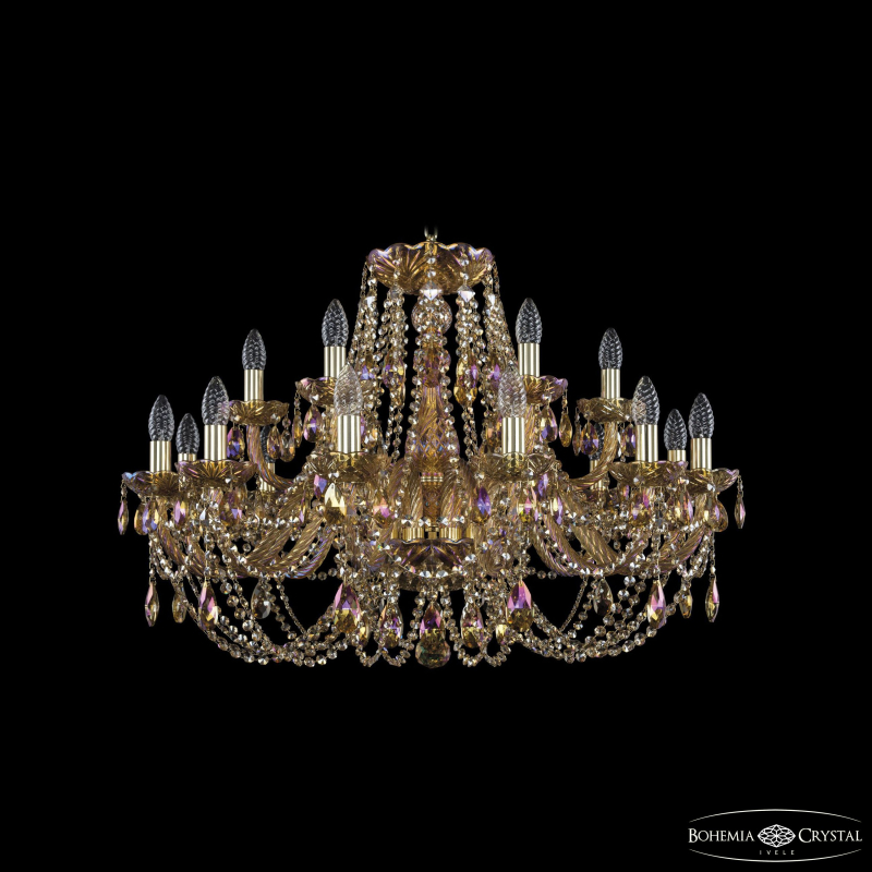 Подвесная люстра Bohemia Ivele Crystal 1406/12+6/300 G M777
