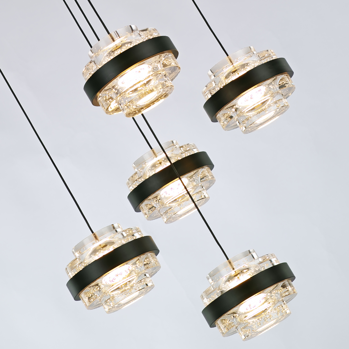 Подвесной светильник Delight Collection MD22030002 MD22030002-5A black/clear