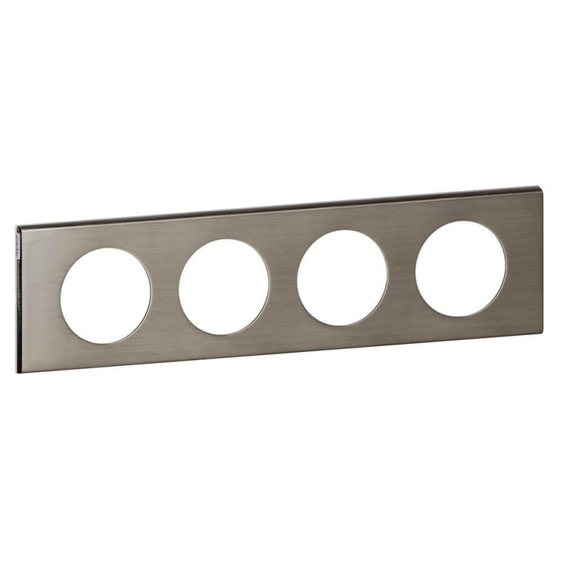 Рамка 4-постовая Legrand Celiane фактурная сталь 069104