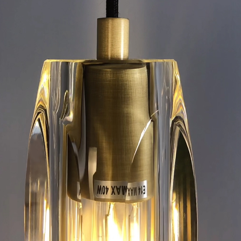 Подвесной светильник Delight Collection MT8851-1H bronze/clear