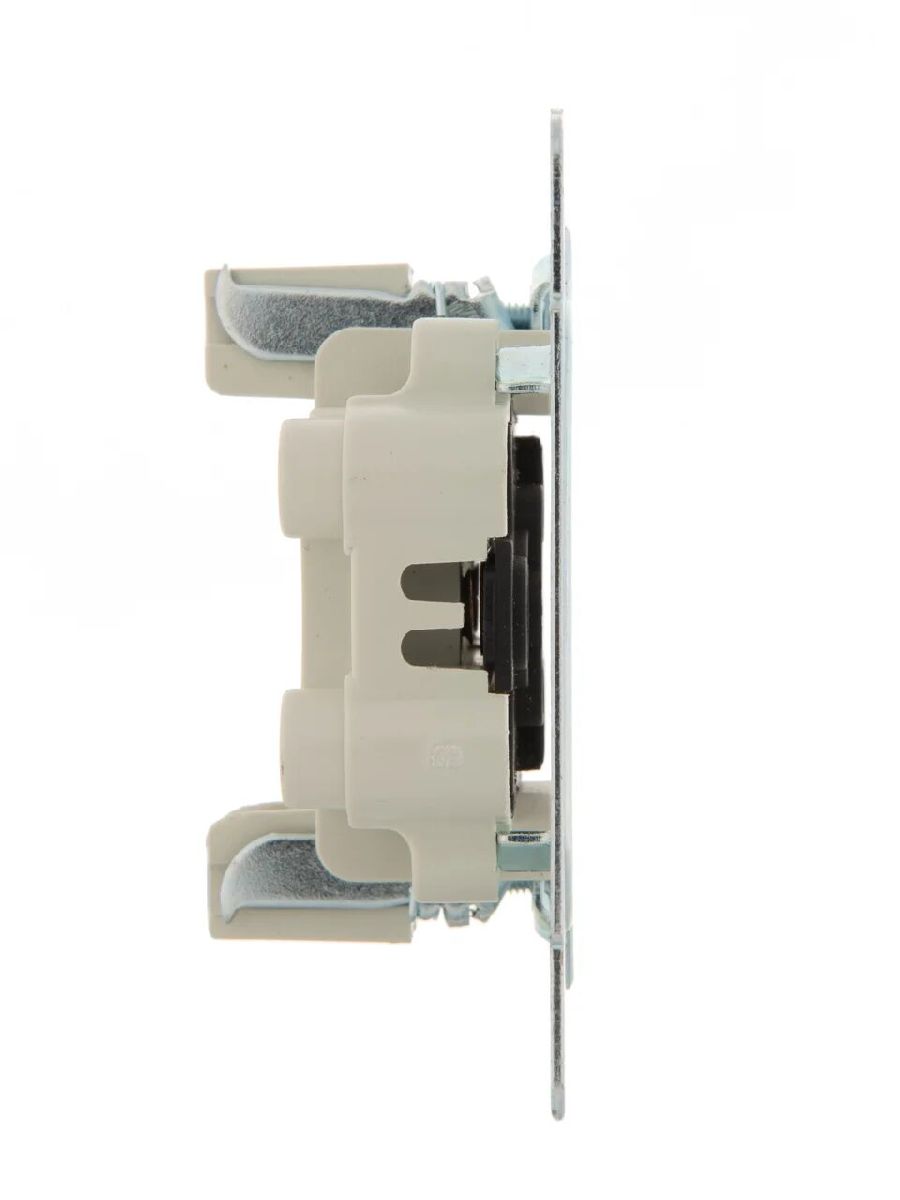 Розетка двойная б/з Lezard Karina 707-0200-128B