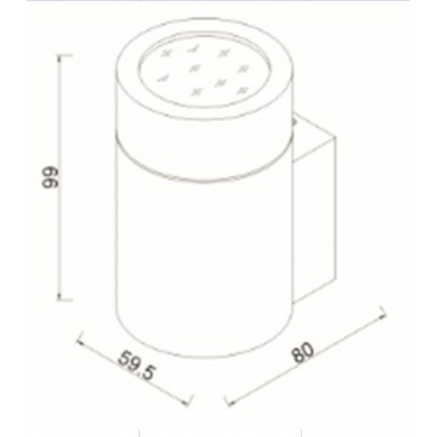 Уличный настенный светильник IMEX IL.0013.2115