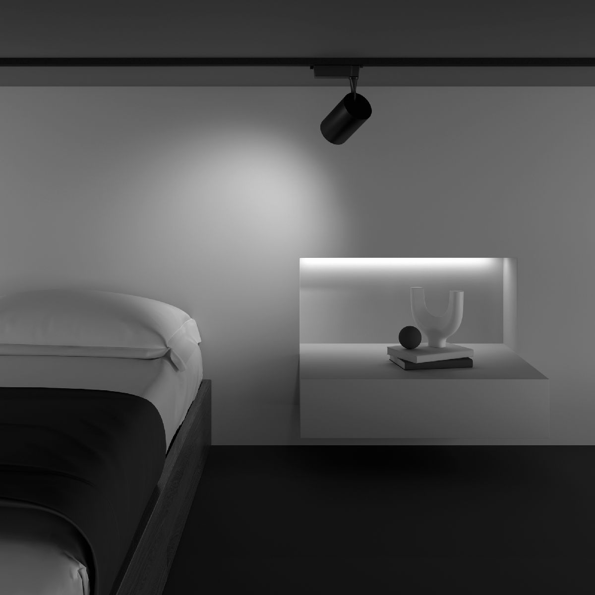 Трековый светильник Maytoni Technical Vuoro TR003-1-26W4K-W-B