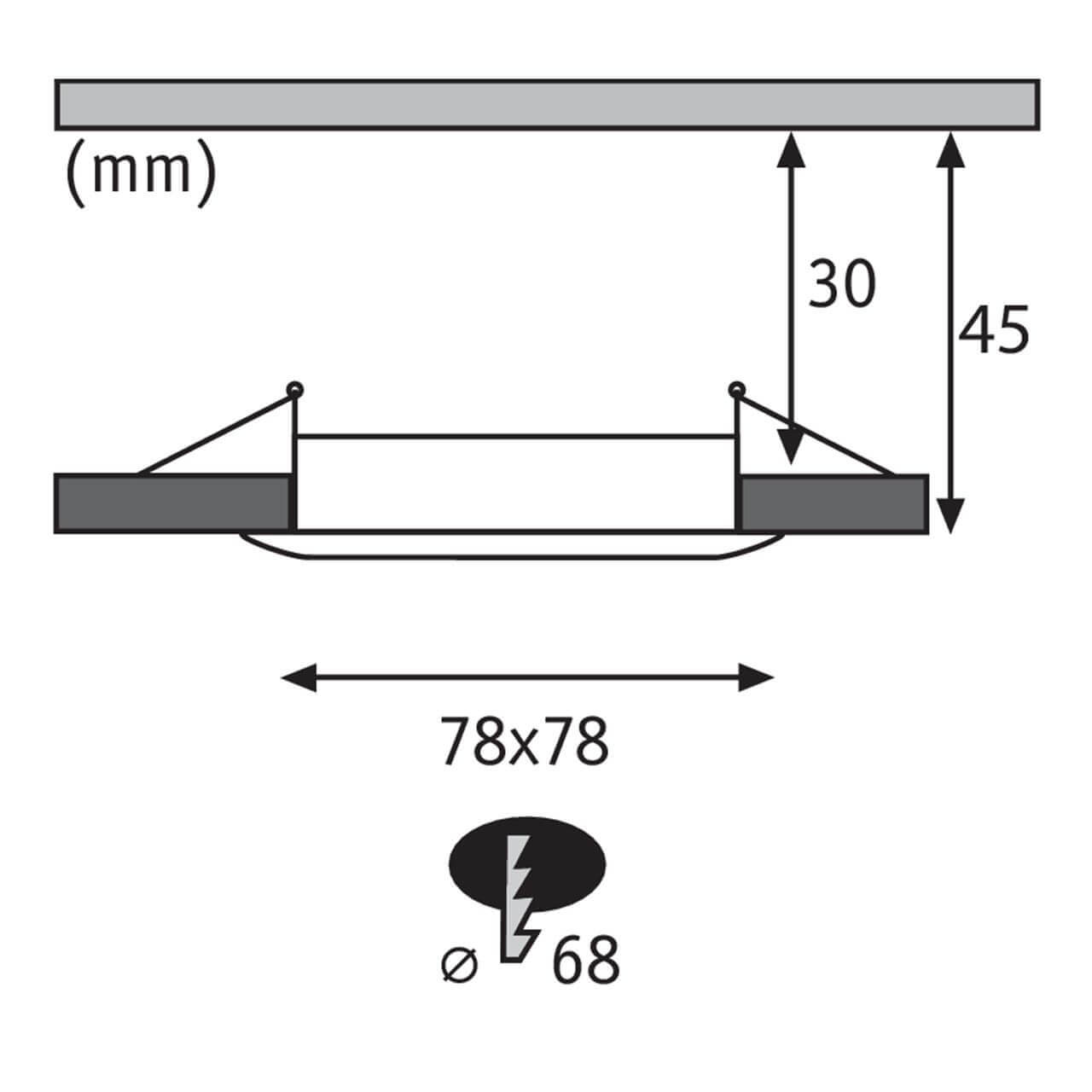 Встраиваемый светодиодный светильник Paulmann Premium Slim Coin 93890