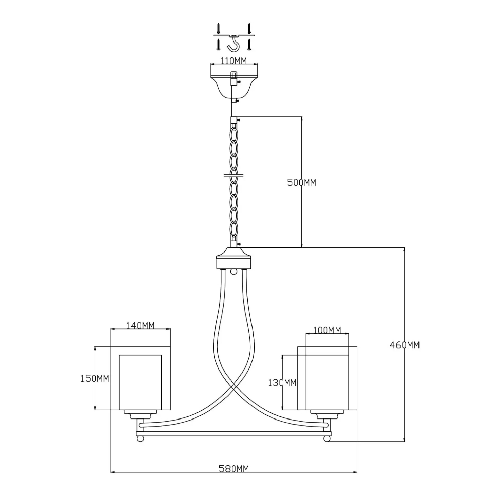 Подвесная люстра Moderli Maximilian V2522-5P