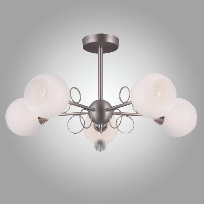 Потолочная люстра Eurosvet Tondo 70095/5 сатин-никель