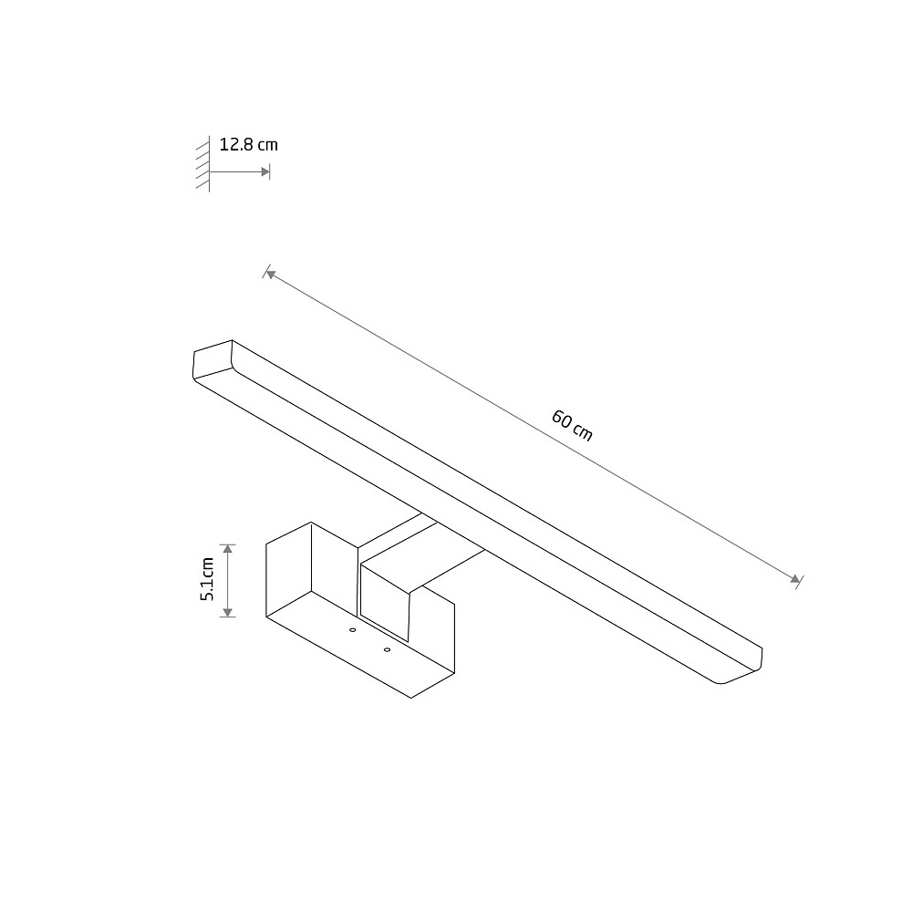 Подсветка для зеркал Nowodvorski Cezanne Led M Chrome 10666