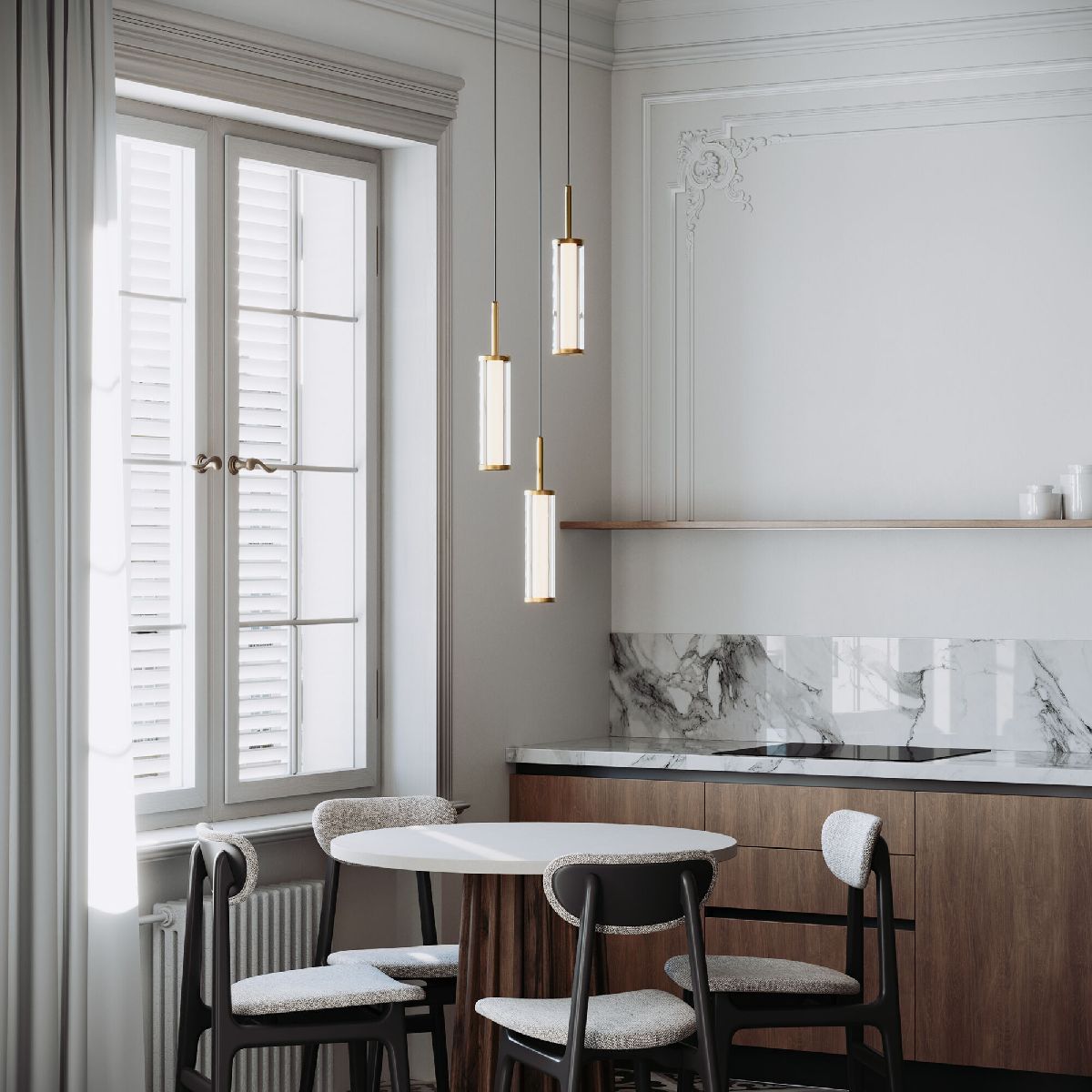 Подвесной светильник Eurosvet Stark 50386/3 LED латунь a067954