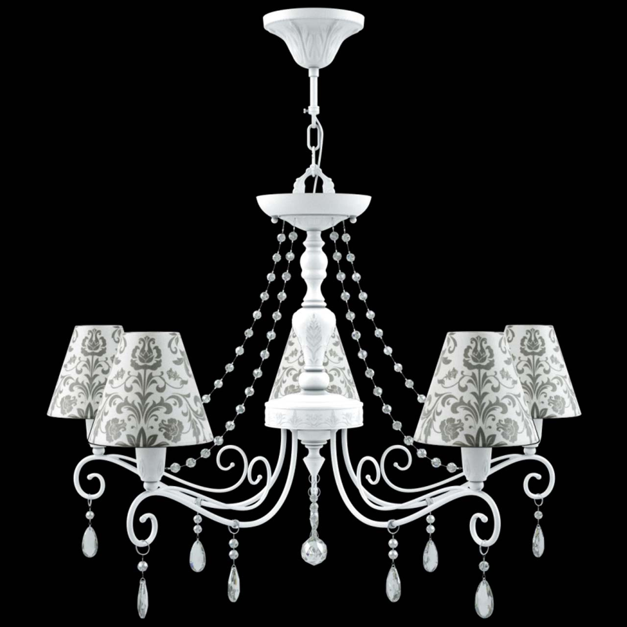 Подвесная люстра Lamp4you Provence E4-05-WM-LMP-O-1-CRL-E4-05-TR-UP