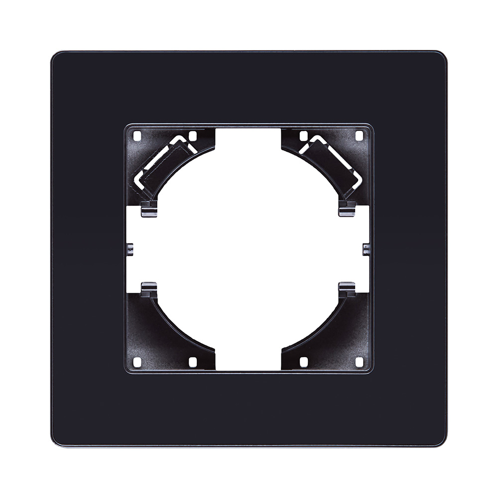 Рамка 1-постовая, черный Kollinger Eleganz Acryl EA1BK