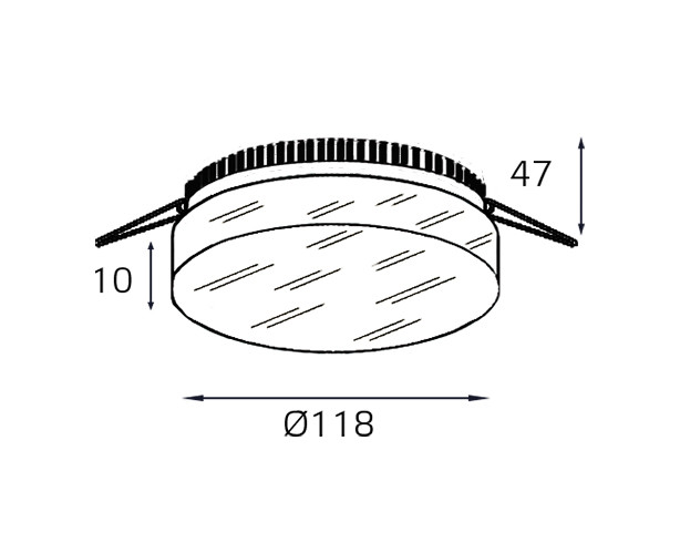 Встраиваемый светильник Italline IT06-6010 white 3000K