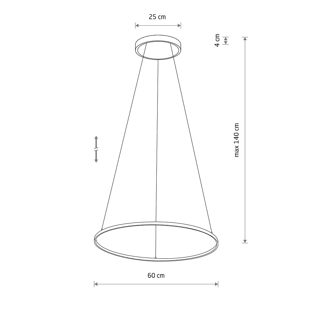 Подвесной светильник Nowodvorski Circolo Led M Black 10812