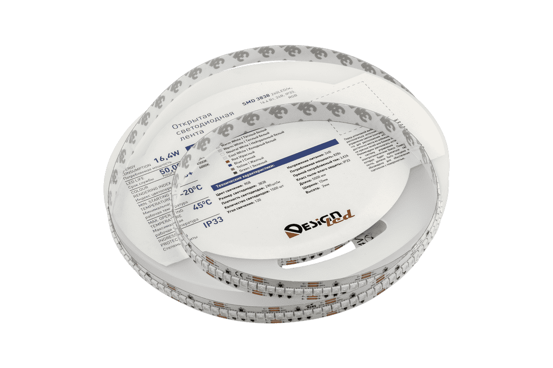 Светодиодная лента DesignLed DSG8A240-24-RGB-33 005762