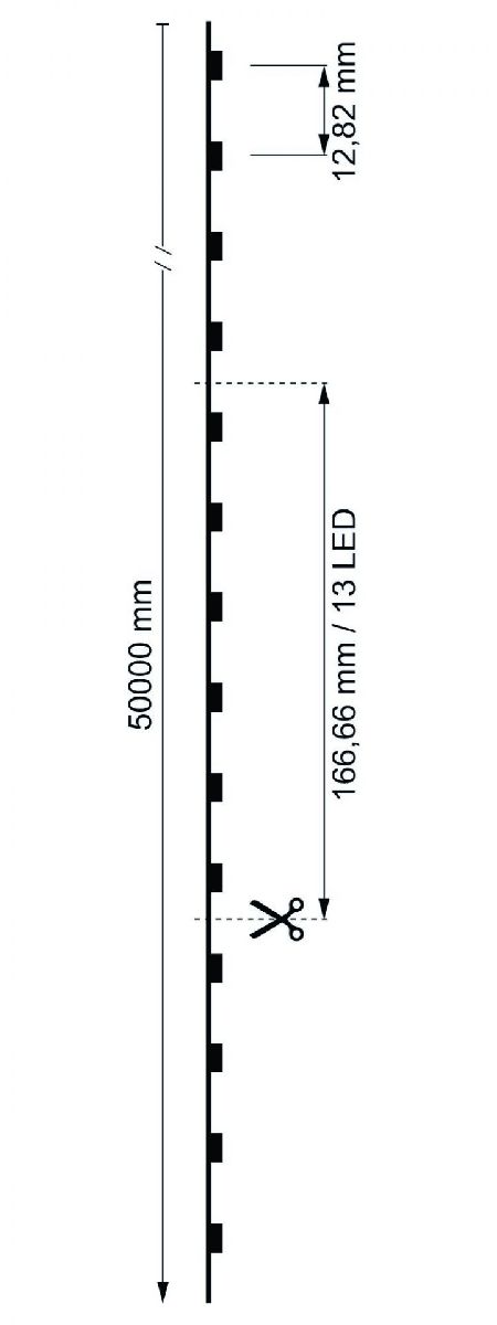 Светодиодная лента Deko-Light COB 48В 2835 205Вт 4000K 50м IP44 840340