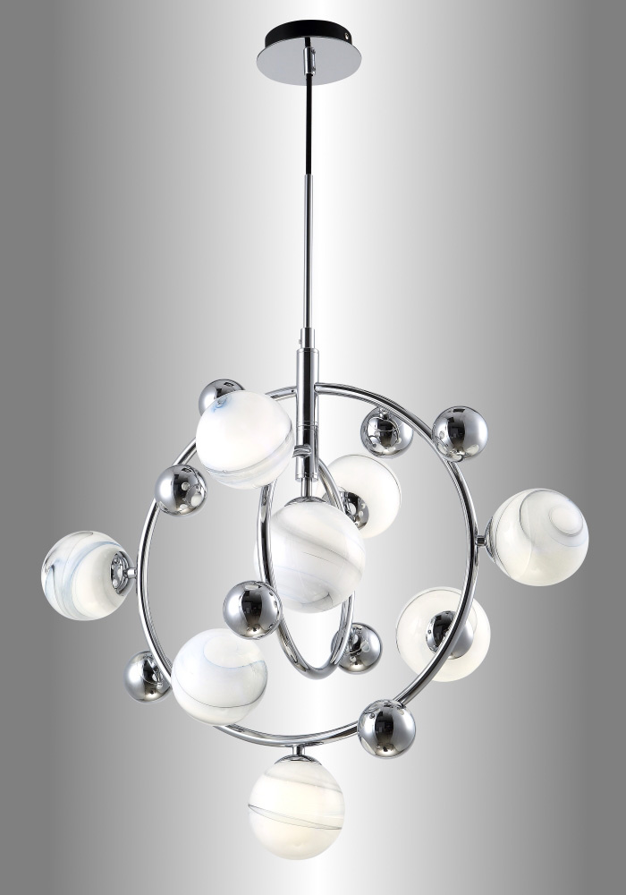 Подвесная люстра Crystal Lux Salvadore SP8V Chrome