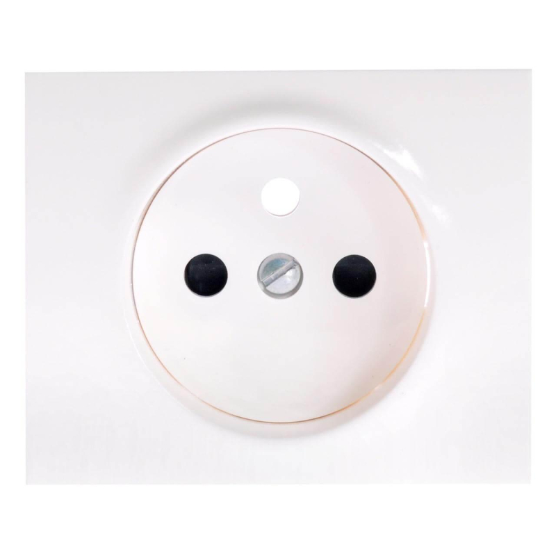 Лицевая панель Legrand Galea Life розетки 2К+З со шторками французский стандарт белая 777028