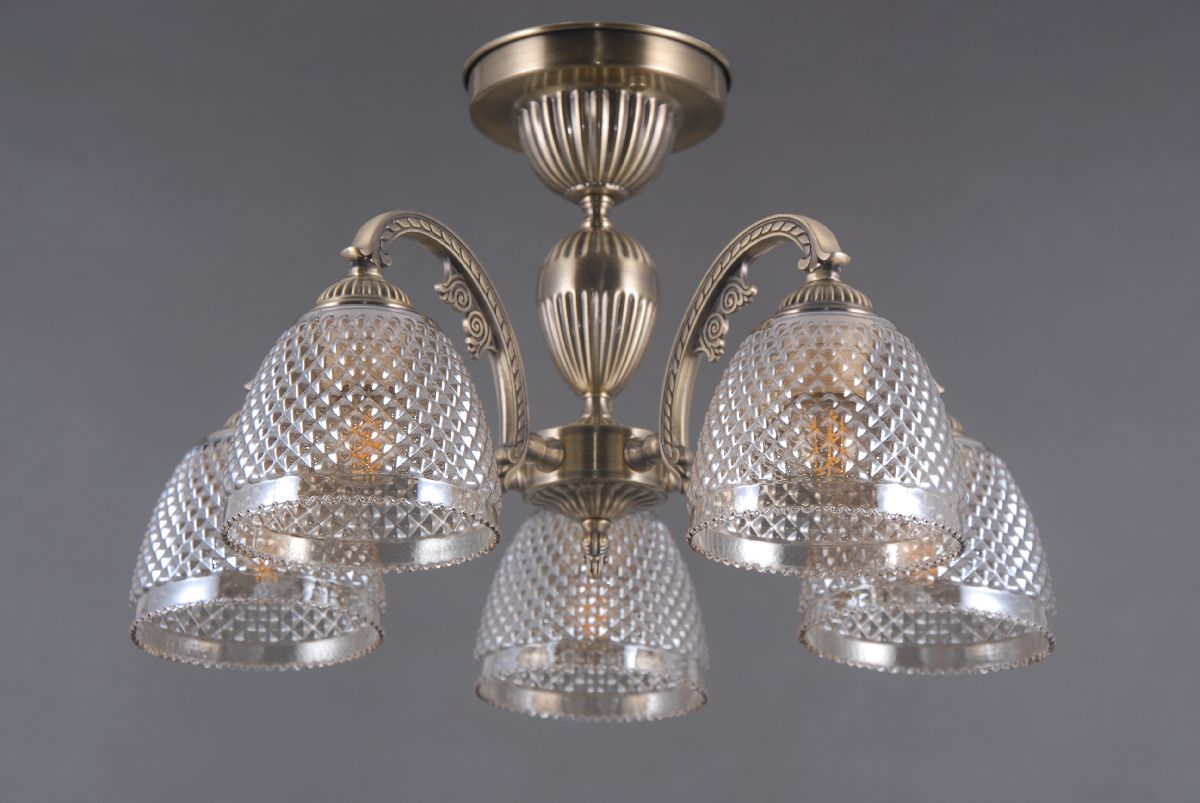 Люстра на штанге Elvan LU-39678/5-E27-BrCl