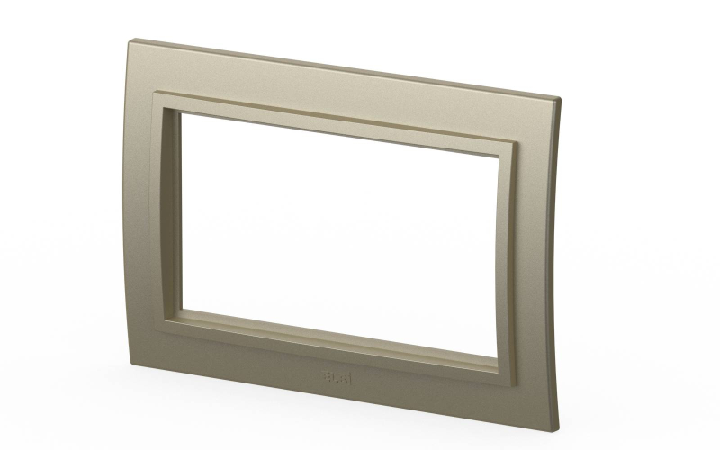 Рамка для двухместной розетки без заземления ELBI Zena 608-011400-908