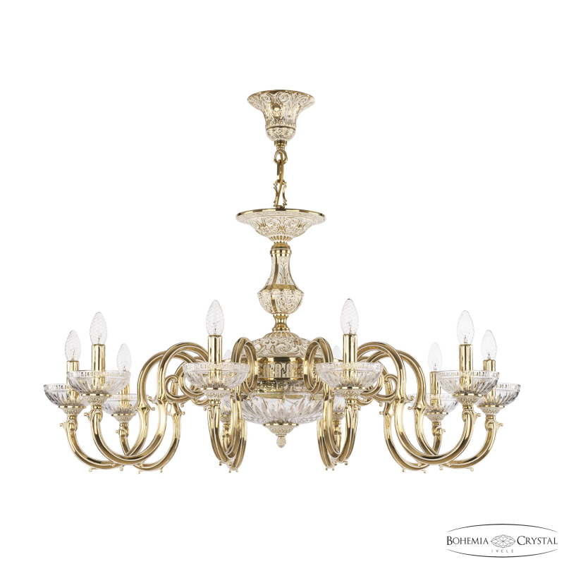 Подвесная люстра Bohemia Ivele Crystal Verona 72203P/10/300 GW P Clear/M-1G