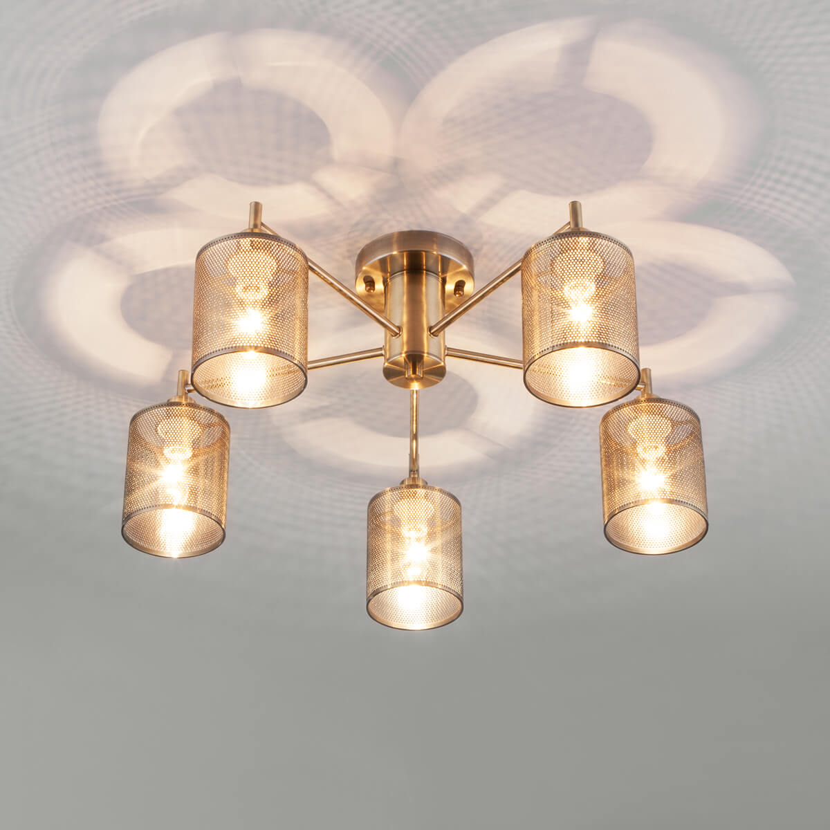 Накладная люстра Eurosvet 70109/5 античная бронза