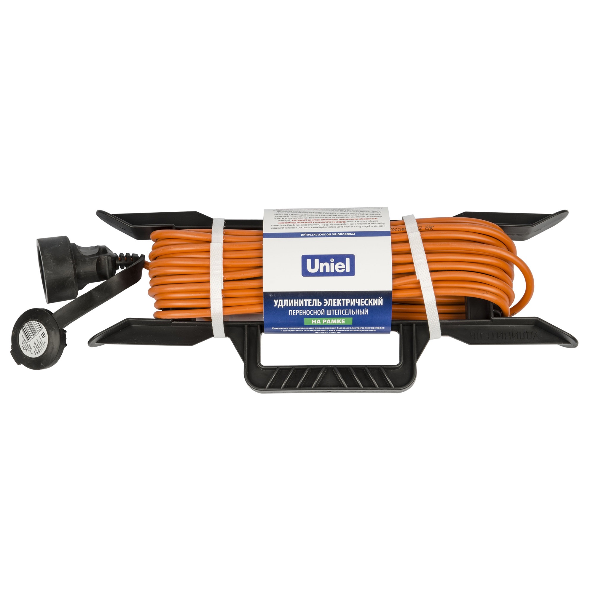 Удлинитель Uniel UG /UCK-1N/2x0,75/20M/F IP44 ORANGE UL-00009865