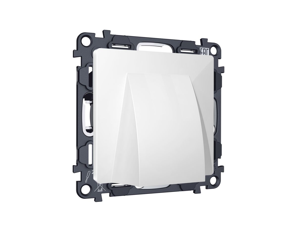 Комплект вывода кабеля с фикатором Alfa Белый глянец Quant Ambrella Volt MA115810 (AP1158, VM238)