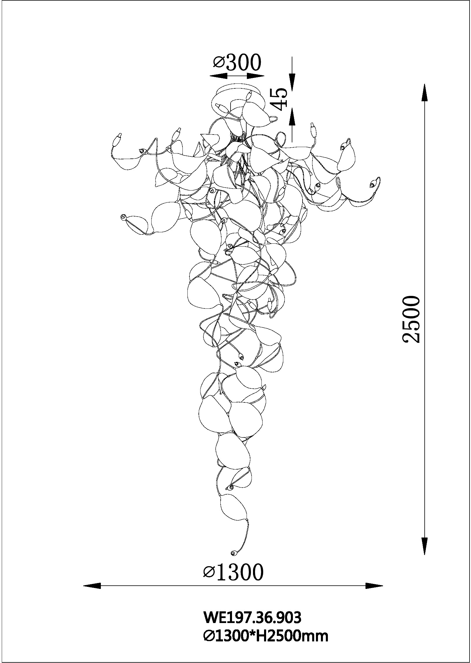 Потолочный светильник Wertmark Alessandra WE197.36.903