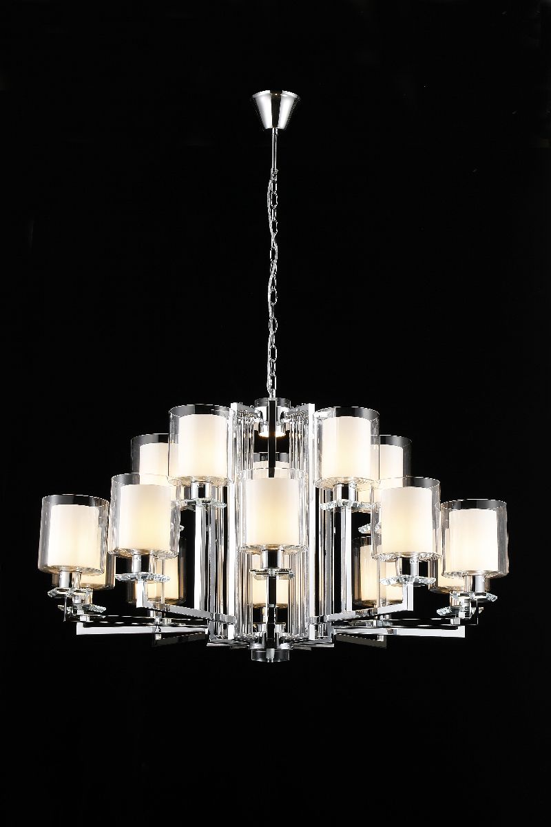 Подвесная люстра iLamp King RM6201-10+5 CR+CL