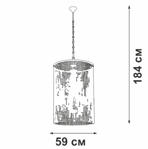 Подвесная люстра Vitaluce V5817-7/6