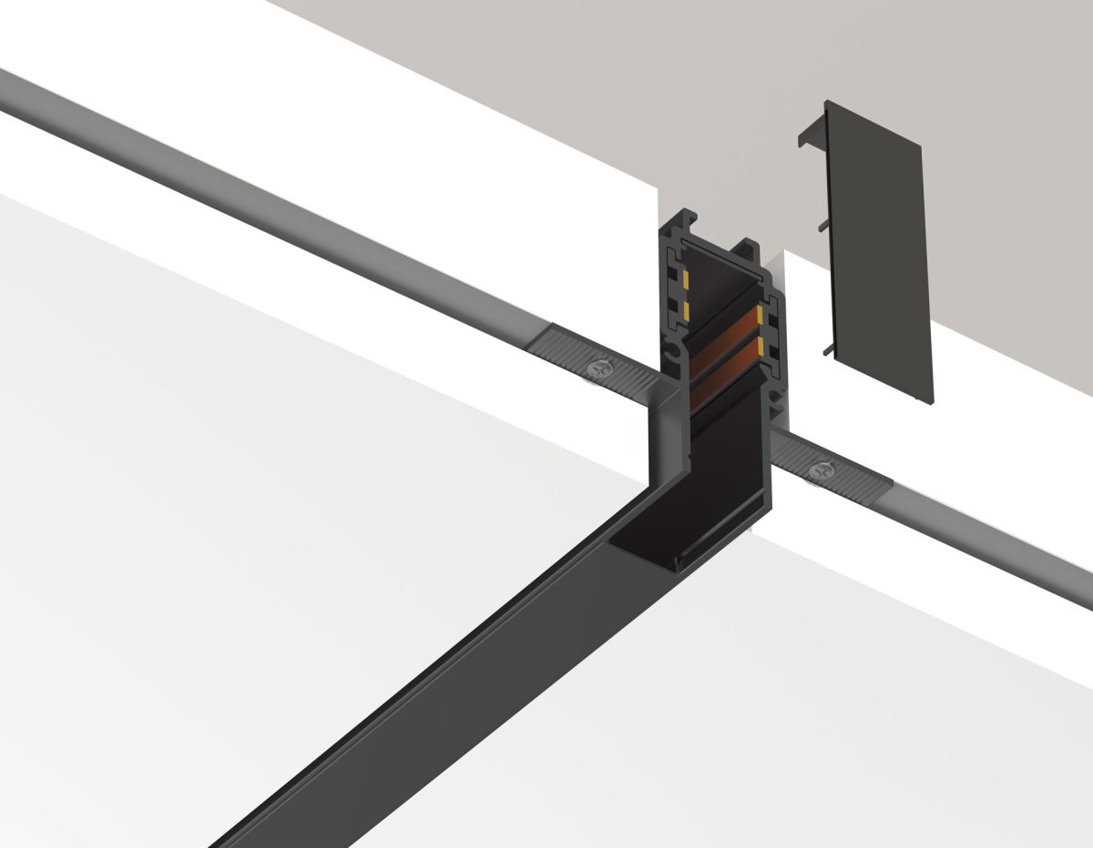 Заглушка для магнитного шинопровода Magnetic 48V 10mm 2шт Ambrella Light Track System GL1988