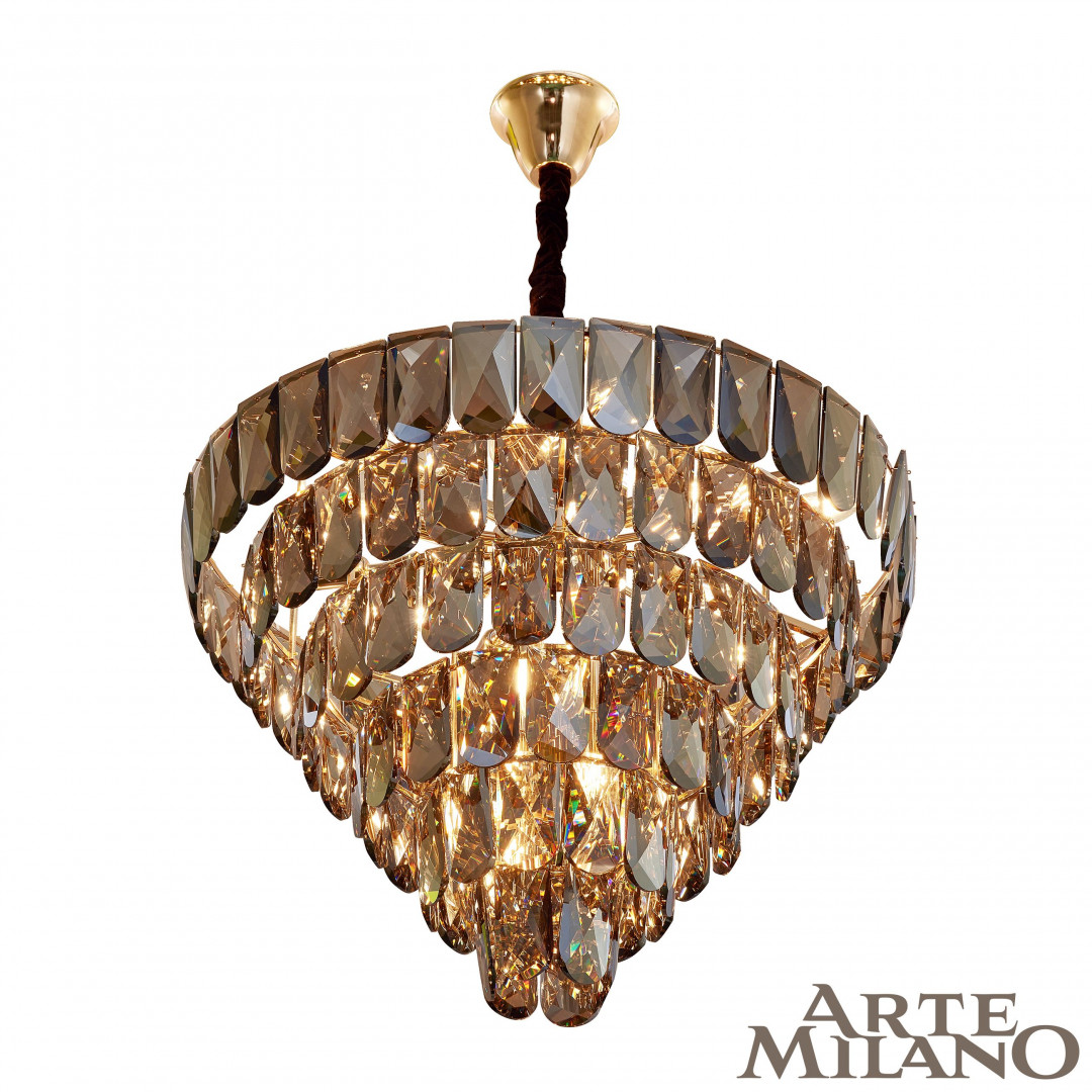 Подвесная люстра Arte Milano 33608B.D750.H530.E14.18 G