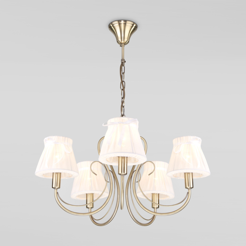 Подвесная люстра Eurosvet 60061/5 античная бронза