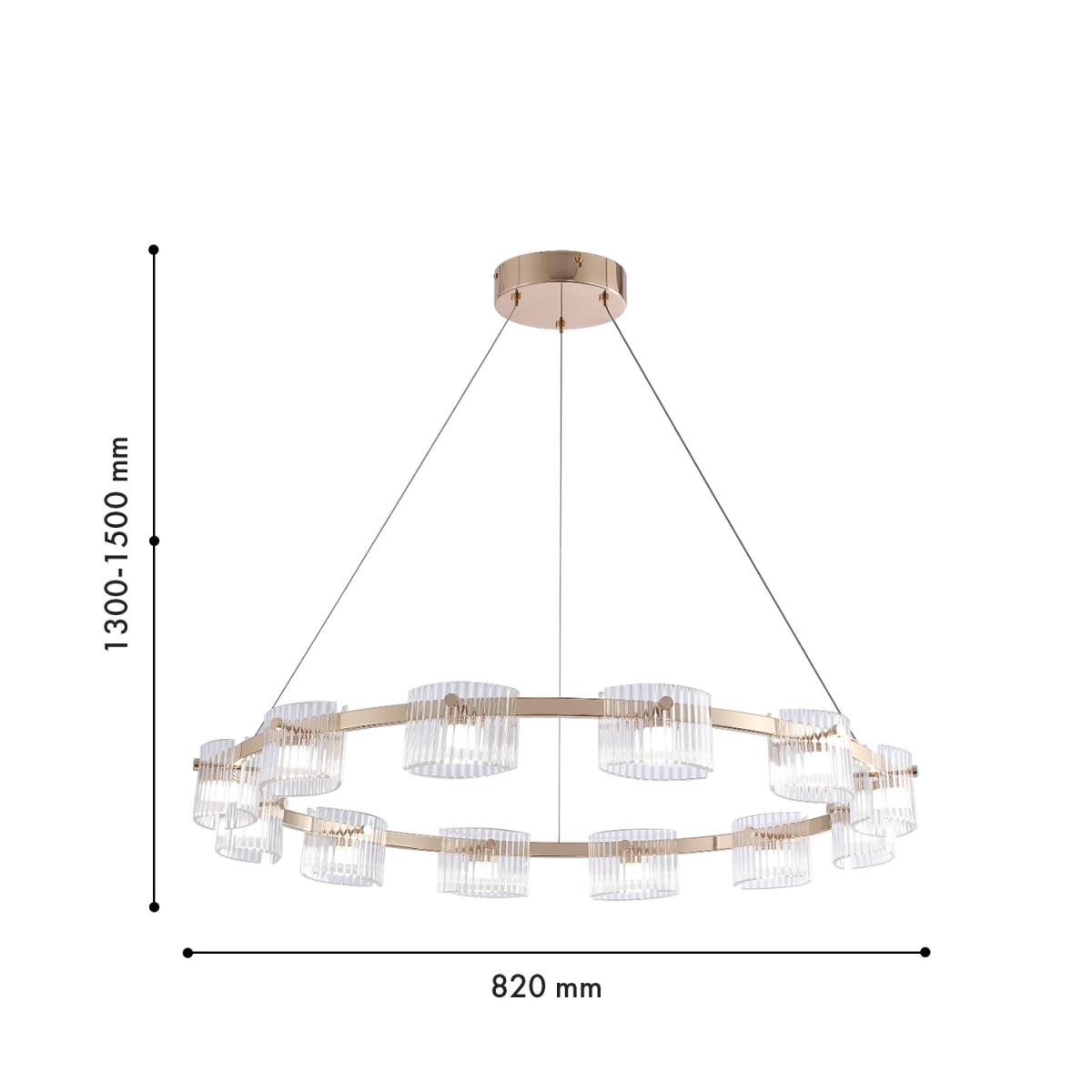 Подвесная люстра Favourite Ori 4248-12P