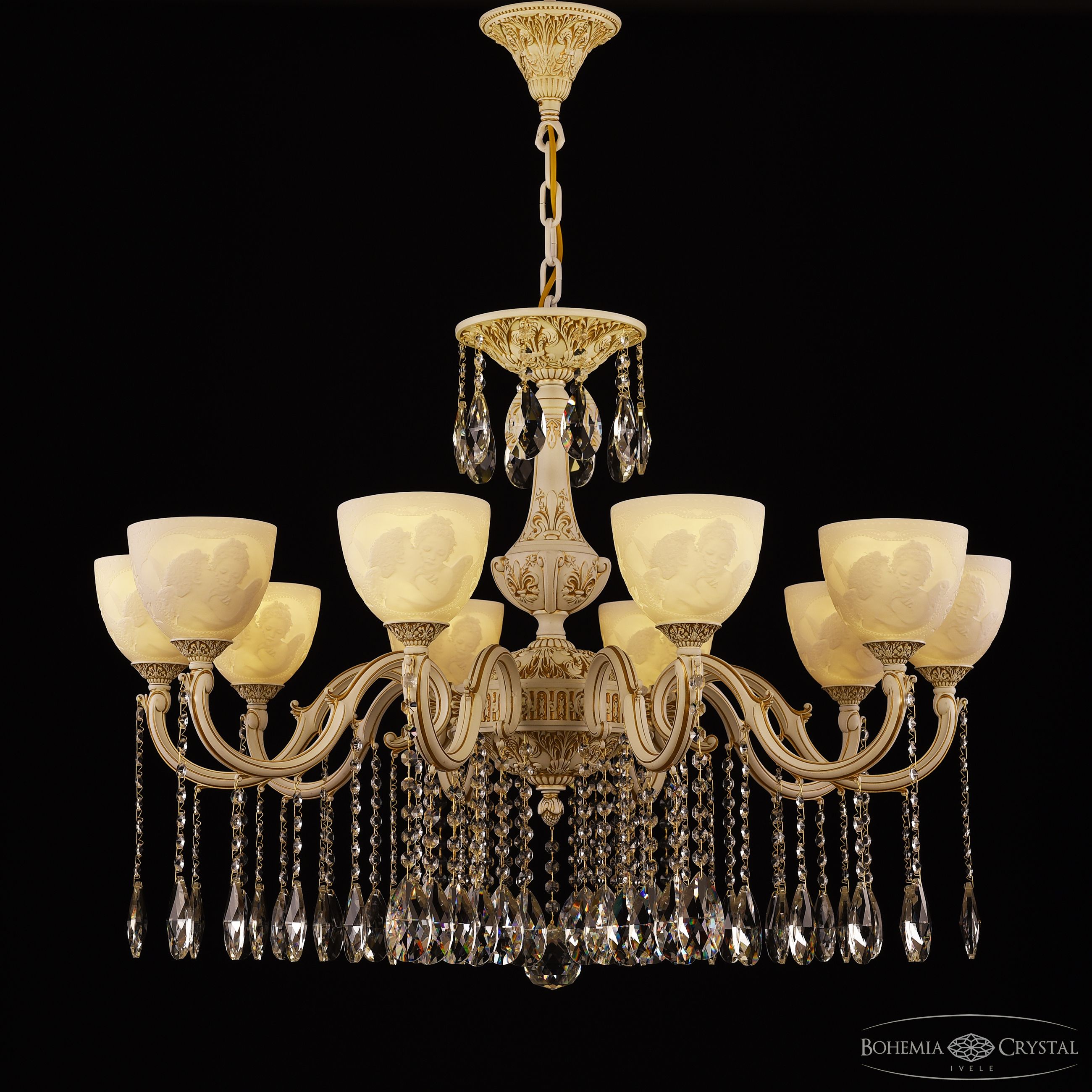 Подвесная люстра Bohemia Ivele Crystal AL78101/10/300 A WMG P1 U Angel