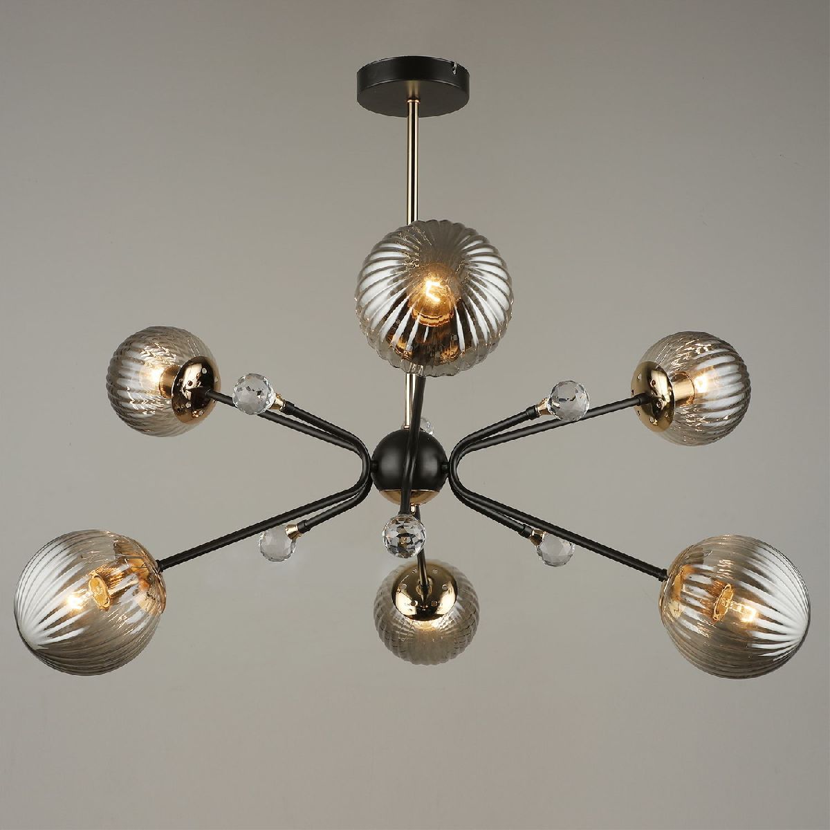 Люстра на штанге Reluce 04901-0.3-06 COFFEE+FGD