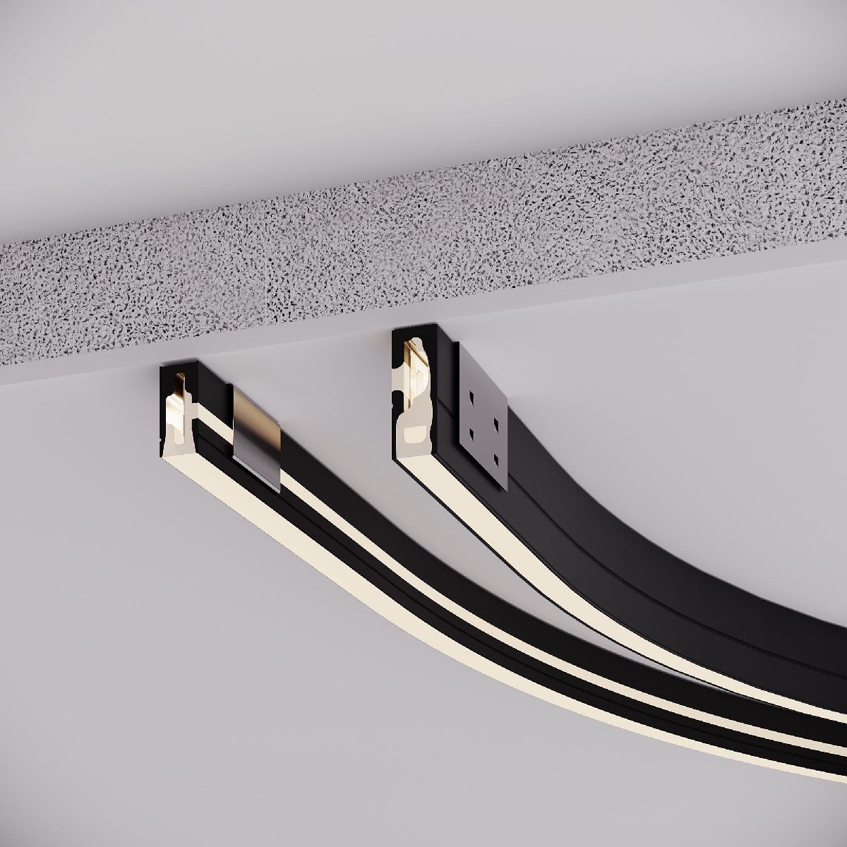 Силиконовый профиль Arlight WPH-FLEX-0612-SIDE-S8-5m BLACK 045782